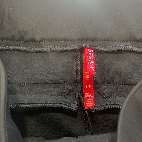 Spanx Black Pant Sequin Tuxedo Skinny Pant-Small Tall - Picture 10 of 12